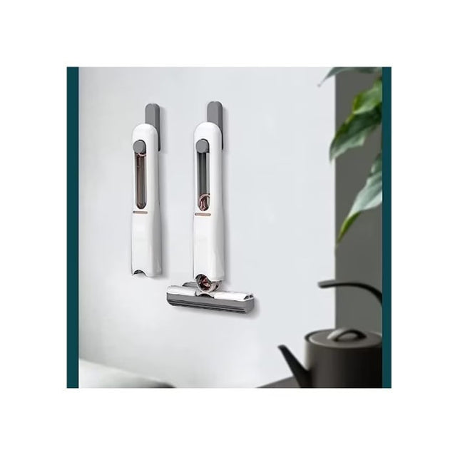 Mop de Mana Mini-Portabil, cu Sistem de Stoarcere, Dispozitiv de Curatat Manual, cu Burete Absorbant, din PVA,2 Rezerve