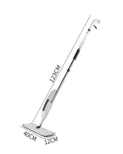 Mop plat, cu pulverizator, pentru uz casnic, plastic, rezerva de mop din microfibra