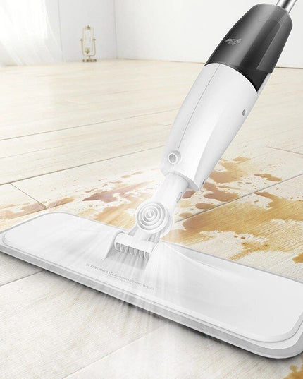 Mop plat, cu pulverizator, pentru uz casnic, plastic, rezerva de mop din microfibra