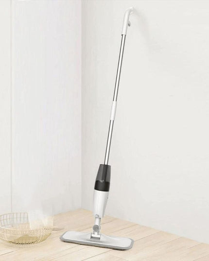 Mop plat, cu pulverizator, pentru uz casnic, plastic, rezerva de mop din microfibra