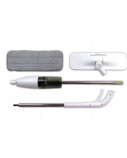 Mop plat, cu pulverizator, pentru uz casnic, plastic, rezerva de mop din microfibra