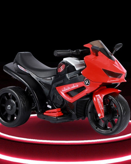 Motocicletă Electrică cu 3 Roti, Acumulator Încarcare, Anti-Rasturnare, Lumini, Sunete, Off-Road, Baterie 6V 4.5Ah