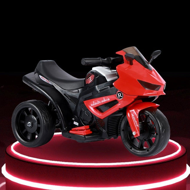 Motocicletă Electrică cu 3 Roti, Acumulator Încarcare, Anti-Rasturnare, Lumini, Sunete, Off-Road, Baterie 6V 4.5Ah