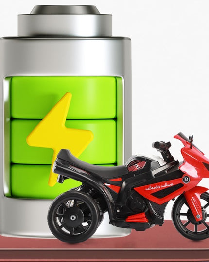 Motocicletă Electrică cu 3 Roti, Acumulator Încarcare, Anti-Rasturnare, Lumini, Sunete, Off-Road, Baterie 6V 4.5Ah