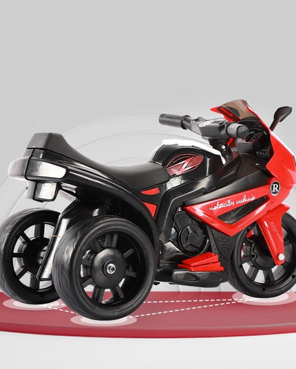 Motocicletă Electrică cu 3 Roti, Acumulator Încarcare, Anti-Rasturnare, Lumini, Sunete, Off-Road, Baterie 6V 4.5Ah