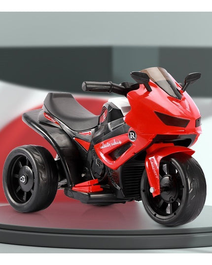 Motocicletă Electrică cu 3 Roti, Acumulator Încarcare, Anti-Rasturnare, Lumini, Sunete, Off-Road, Baterie 6V 4.5Ah