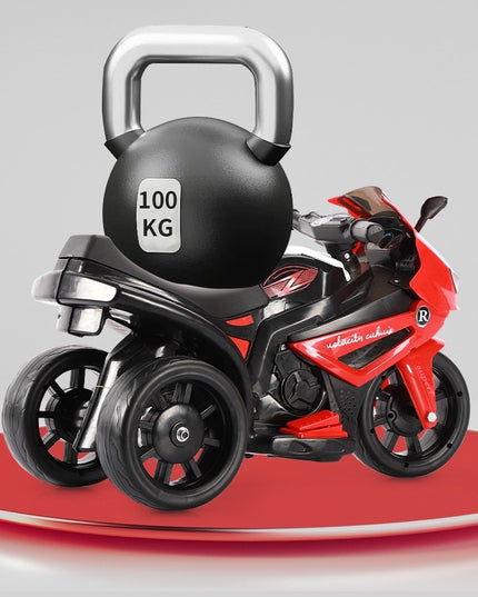 Motocicletă Electrică cu 3 Roti, Acumulator Încarcare, Anti-Rasturnare, Lumini, Sunete, Off-Road, Baterie 6V 4.5Ah