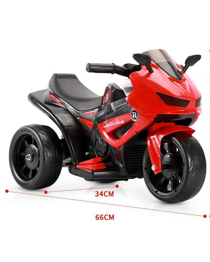 Motocicletă Electrică cu 3 Roti, Acumulator Încarcare, Anti-Rasturnare, Lumini, Sunete, Off-Road, Baterie 6V 4.5Ah