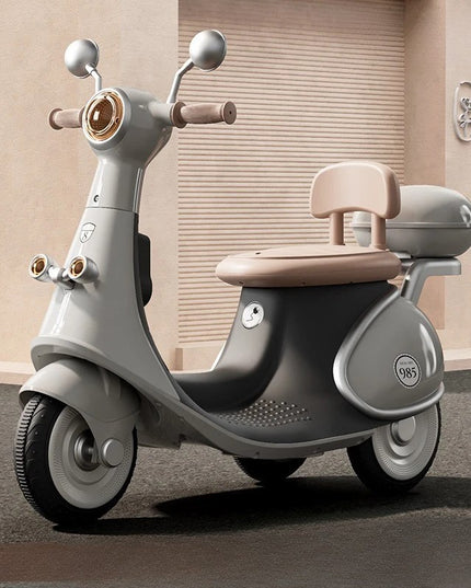 Motocicletă Electrică cu 3 Roti, Acumulator Încarcare, Anti-Rasturnare, Lumini, Sunete, Baterie 6V 7Ah, Telecomanda