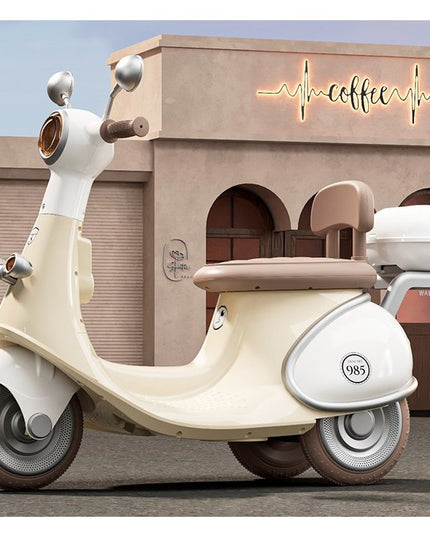 Motocicletă Electrică cu 3 Roti, Acumulator Încarcare, Anti-Rasturnare, Lumini, Sunete, Baterie 6V 7Ah, Telecomanda