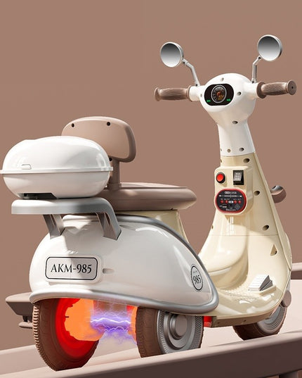 Motocicletă Electrică cu 3 Roti, Acumulator Încarcare, Anti-Rasturnare, Lumini, Sunete, Baterie 6V 7Ah, Telecomanda