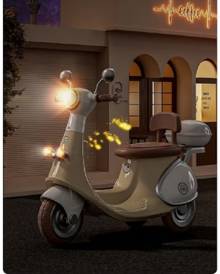 Motocicletă Electrică cu 3 Roti, Acumulator Încarcare, Anti-Rasturnare, Lumini, Sunete, Baterie 6V 7Ah, Telecomanda