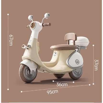 Motocicletă Electrică cu 3 Roti, Acumulator Încarcare, Anti-Rasturnare, Lumini, Sunete, Baterie 6V 7Ah, Telecomanda