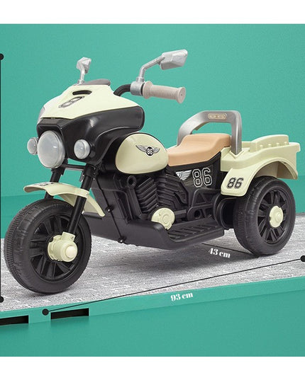 Motocicleta Electrica cu Acumulator, cu Sistem Anti-Rasturnare, Sistem de Lumini si Muzica, de Depozitare, 1-8 Ani