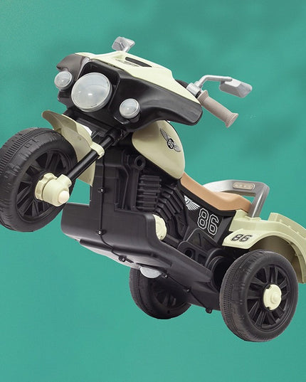 Motocicleta Electrica cu Acumulator, cu Sistem Anti-Rasturnare, Sistem de Lumini si Muzica, de Depozitare, 1-8 Ani