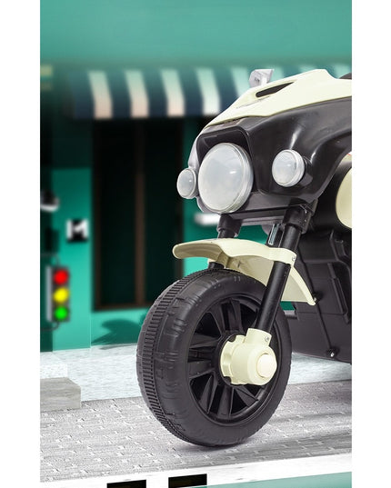 Motocicleta Electrica cu Acumulator, cu Sistem Anti-Rasturnare, Sistem de Lumini si Muzica, de Depozitare, 1-8 Ani