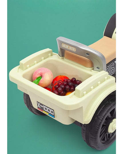 Motocicleta Electrica cu Acumulator, cu Sistem Anti-Rasturnare, Sistem de Lumini si Muzica, de Depozitare, 1-8 Ani