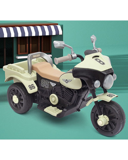 Motocicleta Electrica cu Acumulator, cu Sistem Anti-Rasturnare, Sistem de Lumini si Muzica, de Depozitare, 1-8 Ani