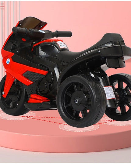 Motocicleta Electrica cu Acumulator, cu Sistem Anti-Rasturnare, Sistem de Lumini si Sunet, 1-4 Ani