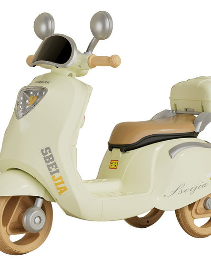 Motocicleta Electrica cu Acumulator, Telecomanda, Bluetooth, cu Sistem Anti-Rasturnare, Sistem de Lumini si Sunet, 3-10 Ani