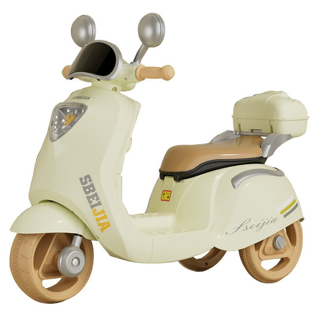 Motocicleta Electrica cu Acumulator, Telecomanda, Bluetooth, cu Sistem Anti-Rasturnare, Sistem de Lumini si Sunet, 3-10 Ani