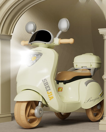 Motocicleta Electrica cu Acumulator, Telecomanda, Bluetooth, cu Sistem Anti-Rasturnare, Sistem de Lumini si Sunet, 3-10 Ani