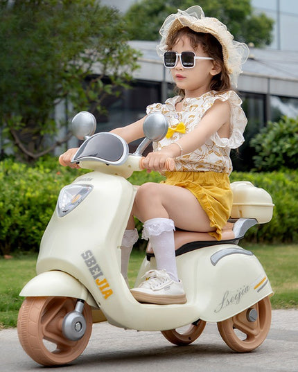 Motocicleta Electrica cu Acumulator, Telecomanda, Bluetooth, cu Sistem Anti-Rasturnare, Sistem de Lumini si Sunet, 3-10 Ani