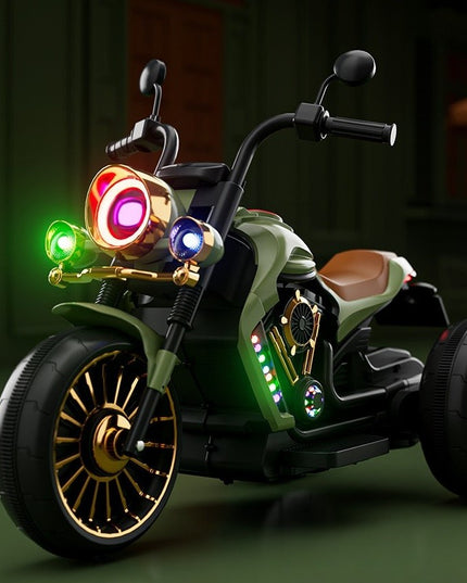 Motocicleta Electrica cu Acumulator, Bluetooth, Sistem Anti-Rasturnare, Sistem de Lumini si Sunet, 1-8 Ani