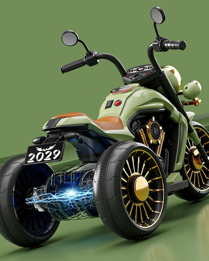 Motocicleta Electrica cu Acumulator, Bluetooth, Sistem Anti-Rasturnare, Sistem de Lumini si Sunet, 1-8 Ani