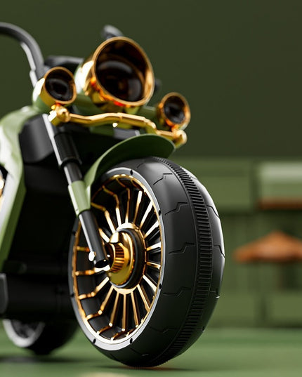 Motocicleta Electrica cu Acumulator, Bluetooth, Sistem Anti-Rasturnare, Sistem de Lumini si Sunet, 1-8 Ani