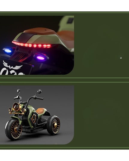 Motocicleta Electrica cu Acumulator, Bluetooth, Sistem Anti-Rasturnare, Sistem de Lumini si Sunet, 1-8 Ani