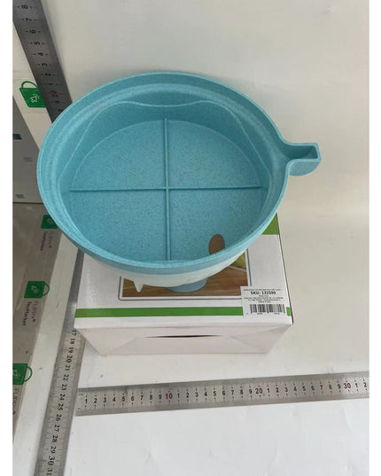 Bol Feliator pentru Salata, Castron Multifunctional pentru Legume si Fructe, pentru Spalat si Taiat Legumele, cu Scurgere si Tocator, Ergonomic, Protectie pentru Maini