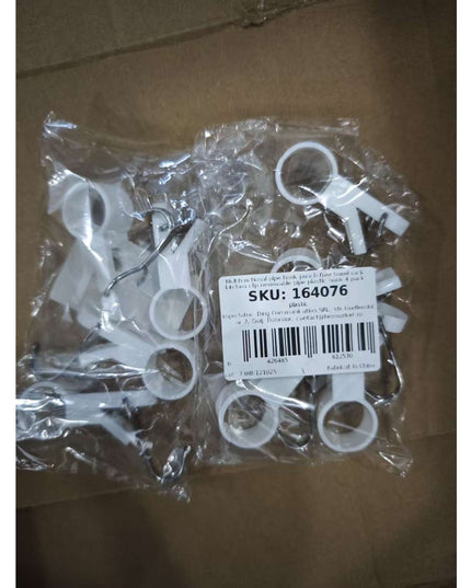 4 Carlige Multifunctionale, Tubulare, Pentru Baie/Bucatarie, din ABS