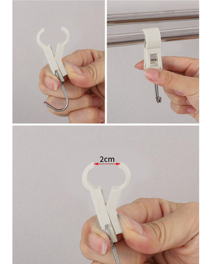 4 Carlige Multifunctionale, Tubulare, Pentru Baie/Bucatarie, din ABS