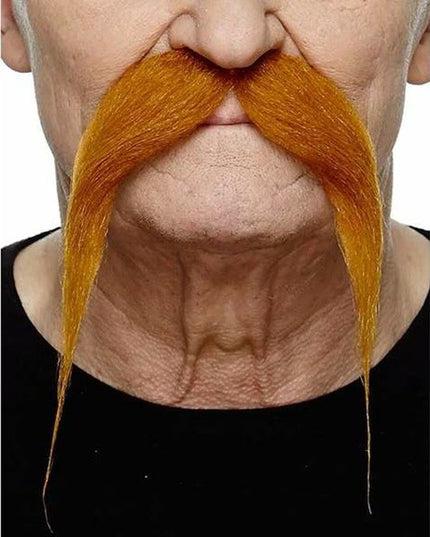 Mustata Falsa pentru Deghizari, Petreceri Tematice, din Panza, Autoadeziv,Model Roscat