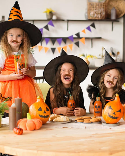 Mustata Falsa pentru Deghizari, Petreceri Tematice, din Panza, Autoadeziv,Model Curbat