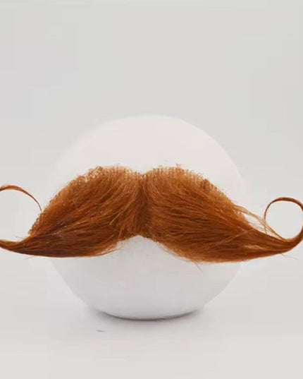 Mustata Falsa pentru Deghizari, Petreceri Tematice, din Panza, Autoadeziv,Model Curbat