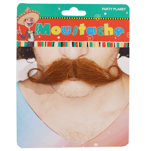 Mustata Falsa pentru Deghizari, Petreceri Tematice, din Panza, Autoadeziv,Model Curbat