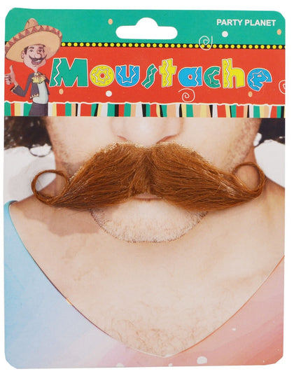 Mustata Falsa pentru Deghizari, Petreceri Tematice, din Panza, Autoadeziv,Model Curbat