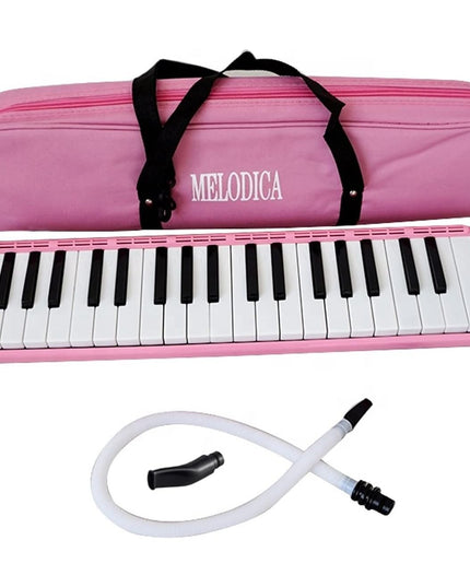 Muzicuta Melodica 32 Clape, din ABS, pentru Incepatori, 45 x 13 x 7 cm, Include Husa si Suflator