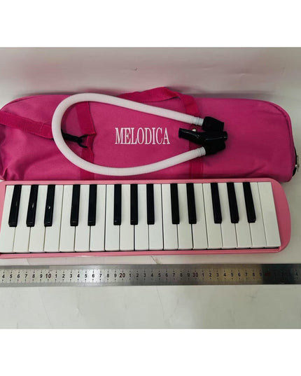 Muzicuta Melodica 32 Clape, din ABS, pentru Incepatori, 45 x 13 x 7 cm, Include Husa si Suflator
