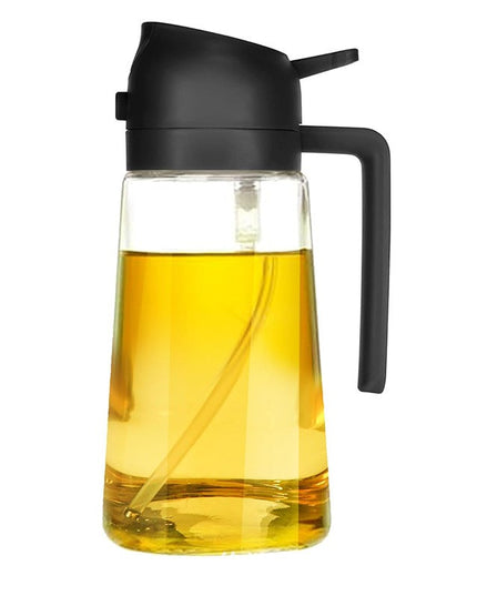 Recipient Ulei, 2in1, Functie Spray/Turnare, din Sticla, 470 ml, Fara Scurgere