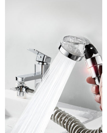 Extensie de Dus, pentru Baterie Baie sau Bucatarie, 4 Piese, Filtru de Ioni Negativi, Furtun Flexibil de 1.5 Metri