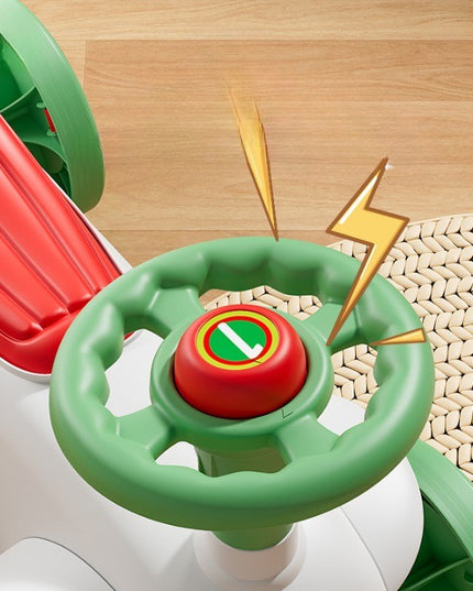 Masinuta Ride-On cu Sistem Anti-Rasturnare, Claxon pe Volan, 1-6 Ani