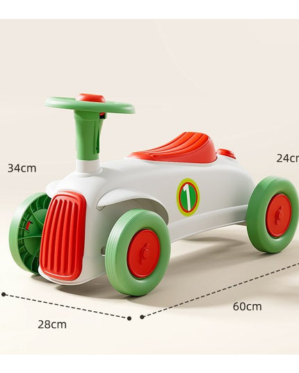 Masinuta Ride-On cu Sistem Anti-Rasturnare, Claxon pe Volan, 1-6 Ani