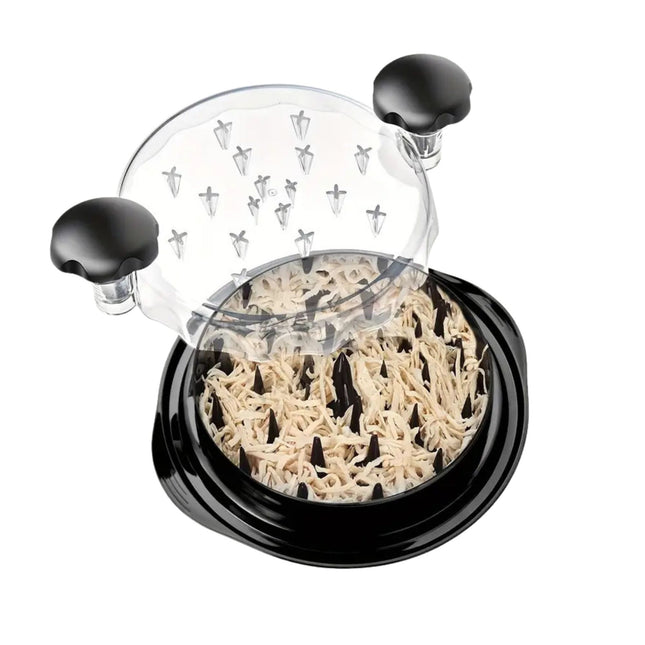 Tocator Manual pentru Carne, cu Capac , Tocator de Pui Antiderapant, Manere Ergonomice, 25 x 25 x 5.5 cm