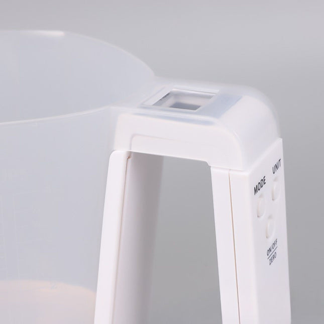 Cantar de Bucatarie 2 in 1, Model Electronic, Tip Cana Gradata cu Masurare, pentru Lichide si Solide, Display Automat, 21.5 x 14.3 x 15 cm