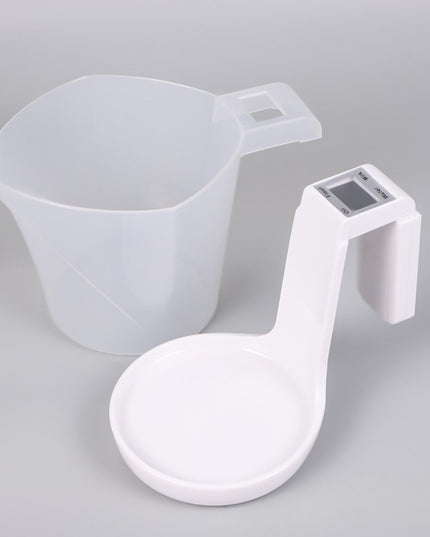 Cantar de Bucatarie 2 in 1, Model Electronic, Tip Cana Gradata cu Masurare, pentru Lichide si Solide, Display Automat, 21.5 x 14.3 x 15 cm