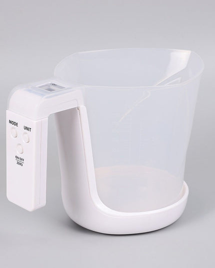 Cantar de Bucatarie 2 in 1, Model Electronic, Tip Cana Gradata cu Masurare, pentru Lichide si Solide, Display Automat, 21.5 x 14.3 x 15 cm