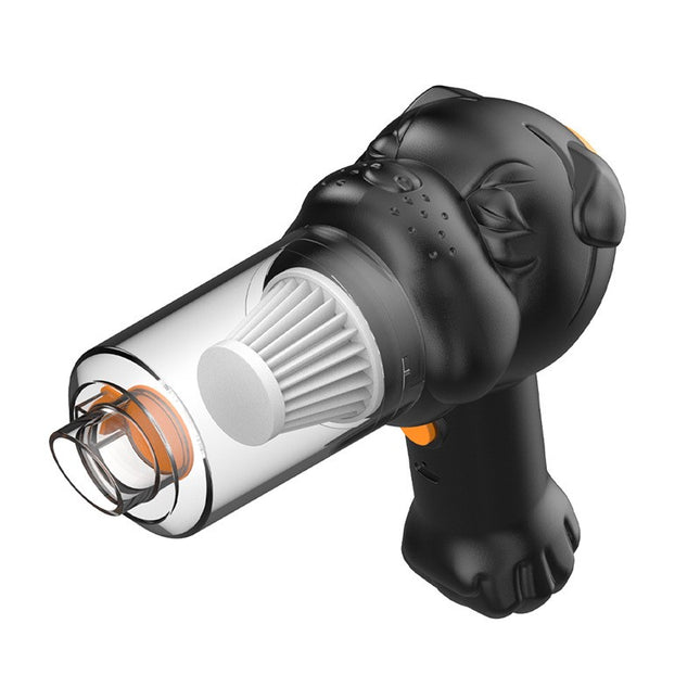 Aspirator Auto 1 Portabil fara Fir, 120W, Autonomie 1-3 h, 2 Viteze, Aspirare Umeda/Uscata, Functia de Sulfare/Umflare